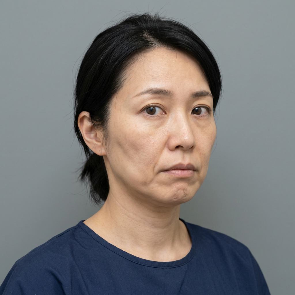 たった10分の施術で顔の印象がこんなに変わるとは - Before