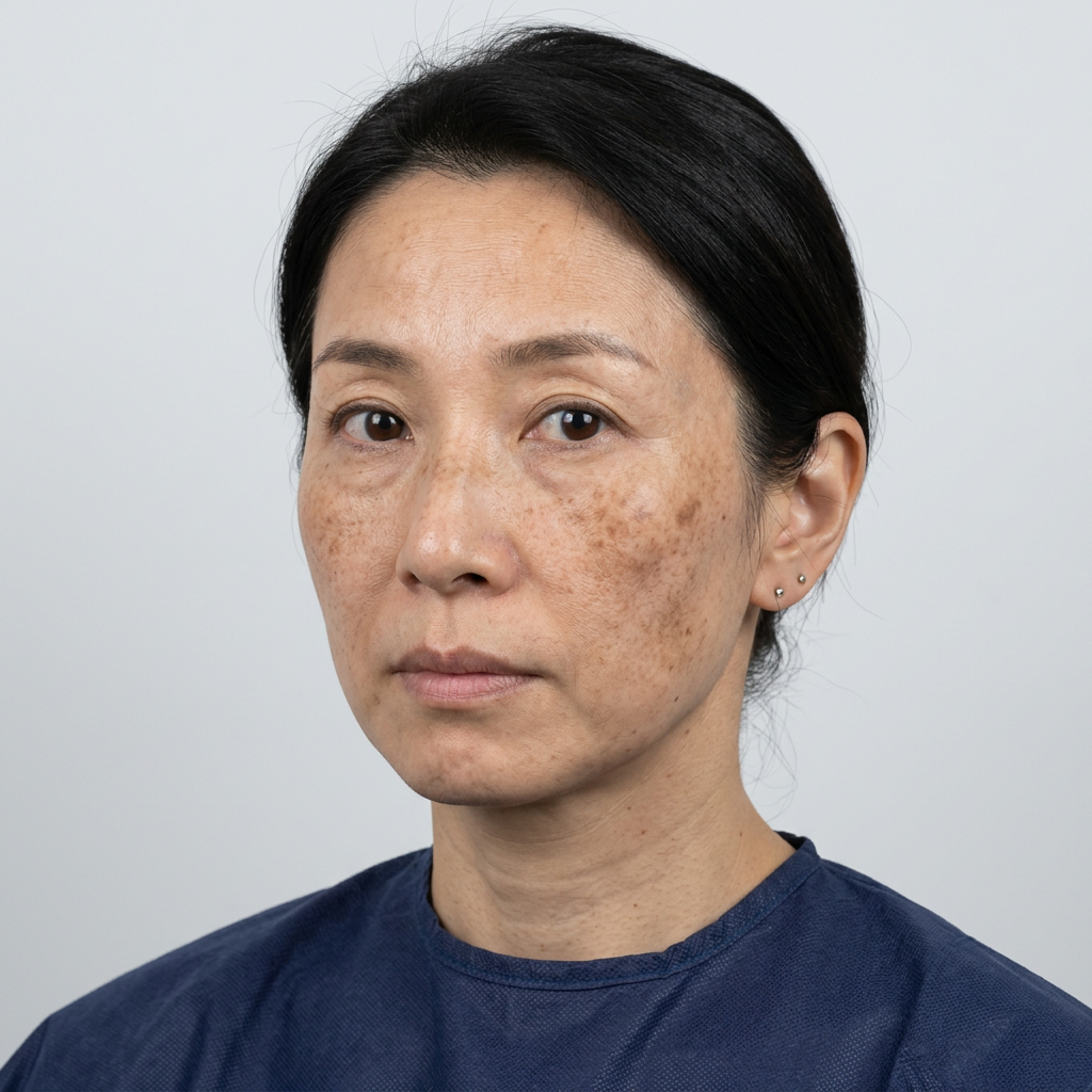 ピコレーザーでシミ・そばかすを徹底除去 - Before