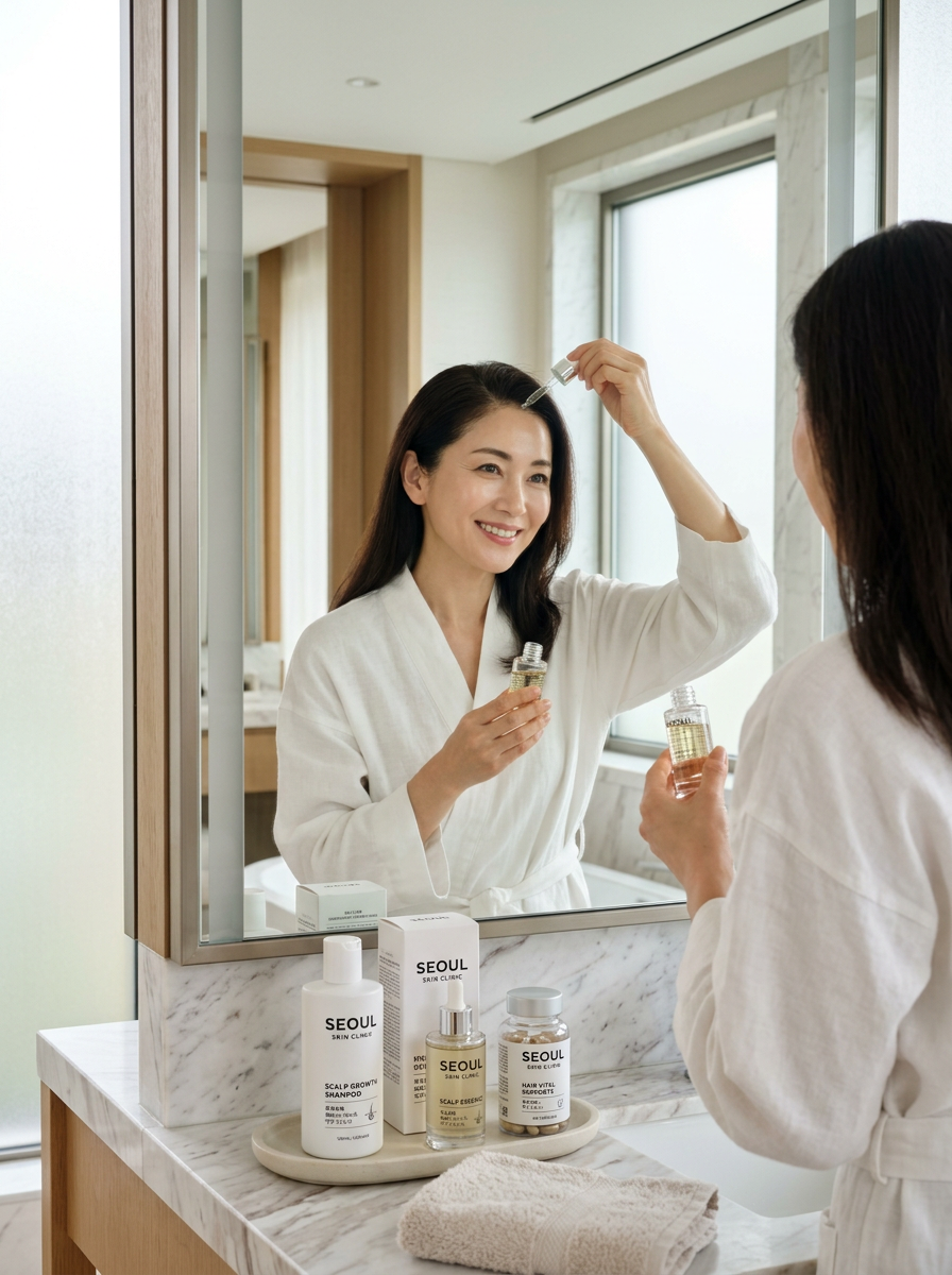 ヘアライン矯正＆頭皮ケアで若々しい印象に - 施術画像2